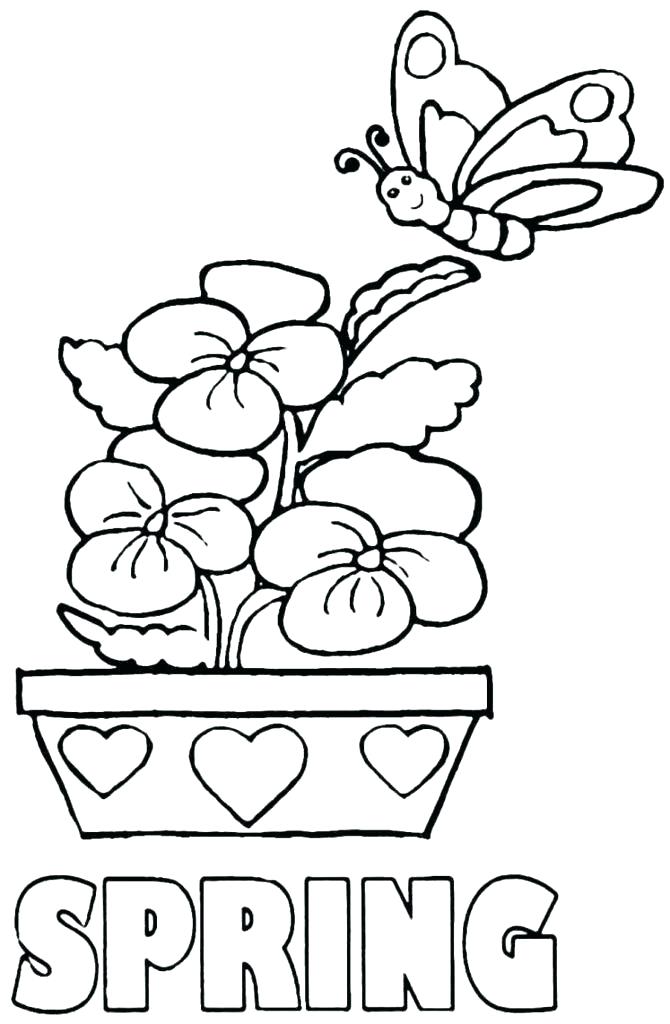 670x1024 Free Spring Coloring Pages Exquisite Spring Coloring Pages