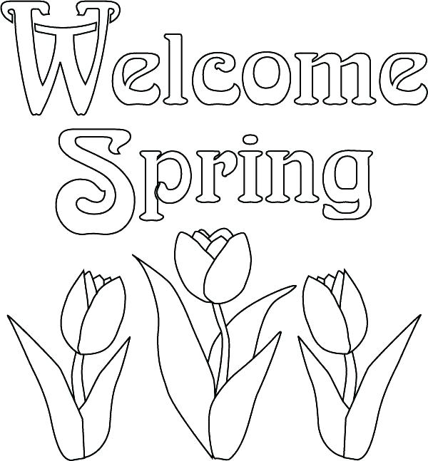 600x647 Spring Coloring Pages Preschool Free Coloring Pages