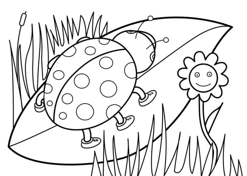 1024x730 Free Printable Spring Coloring Pages