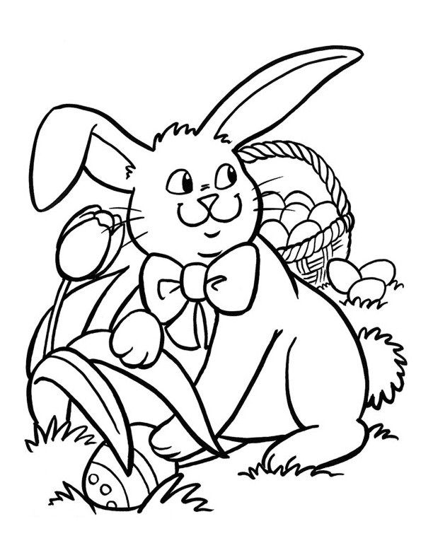 Spring Easter Coloring Pages at GetDrawings | Free download