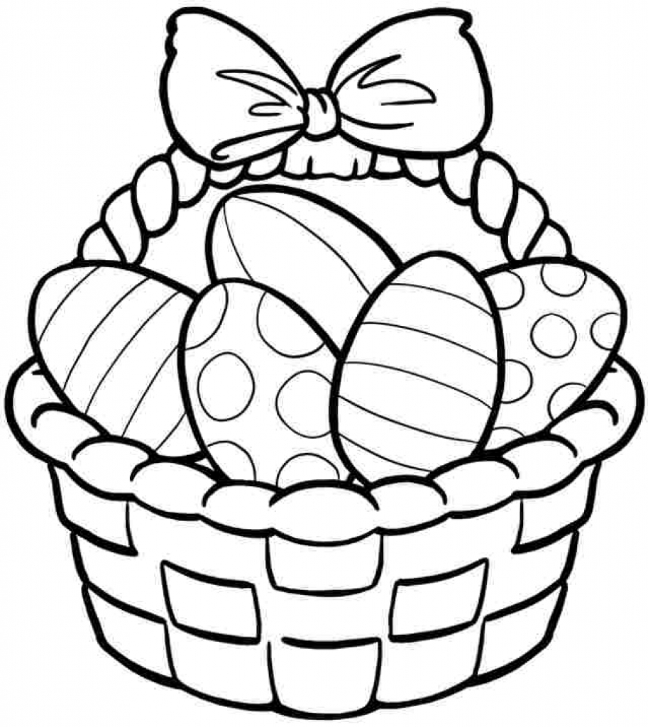 913x1024 Coloring Pages Of Easter Baskets Color Bros For Spring Basket Page