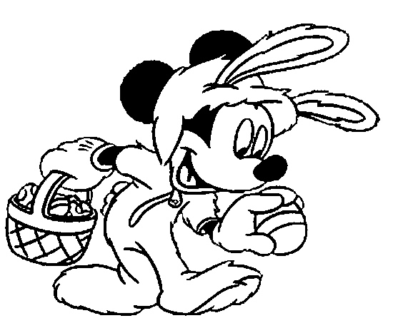 550x460 Disney Easter Coloring Pages On Spring Mickey Mouse Coloring Pages