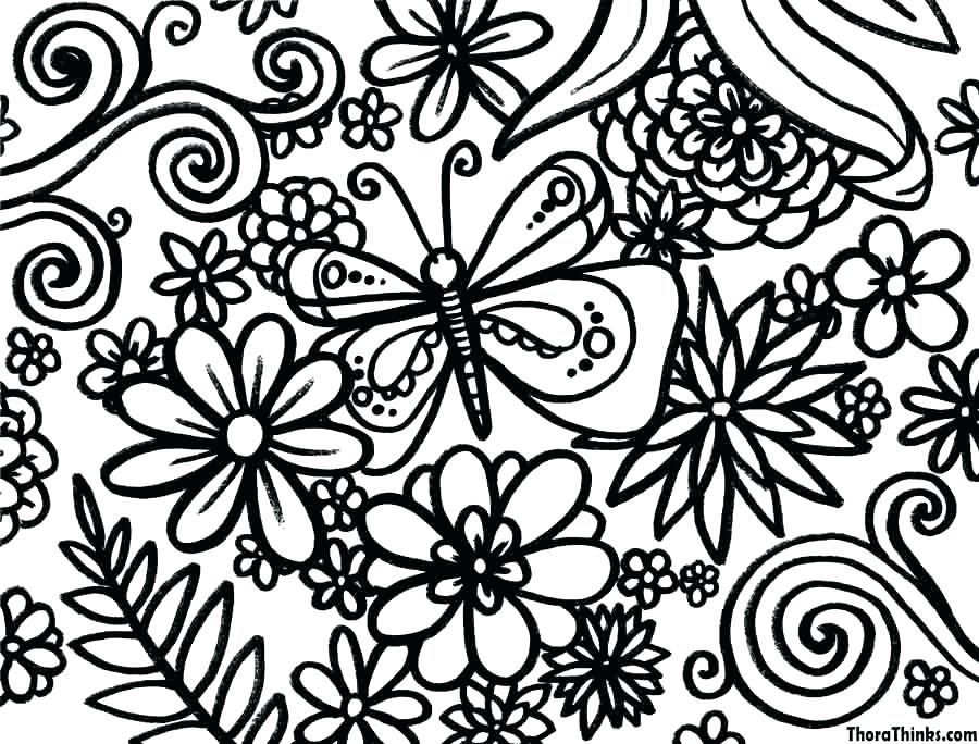 900x684 Spring Flowers Coloring Page Spring Flowers Coloring Pages Kids