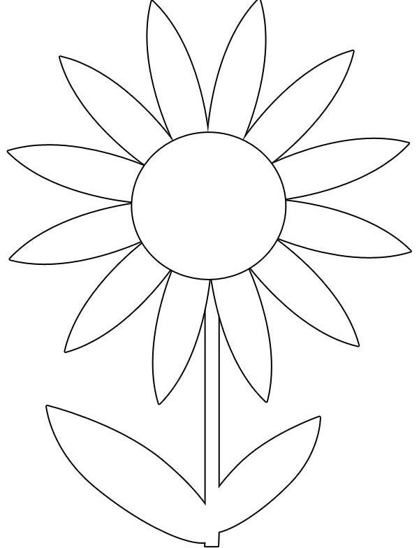 600x784 Printable Spring Flowers Colouring Pages Free Blomme