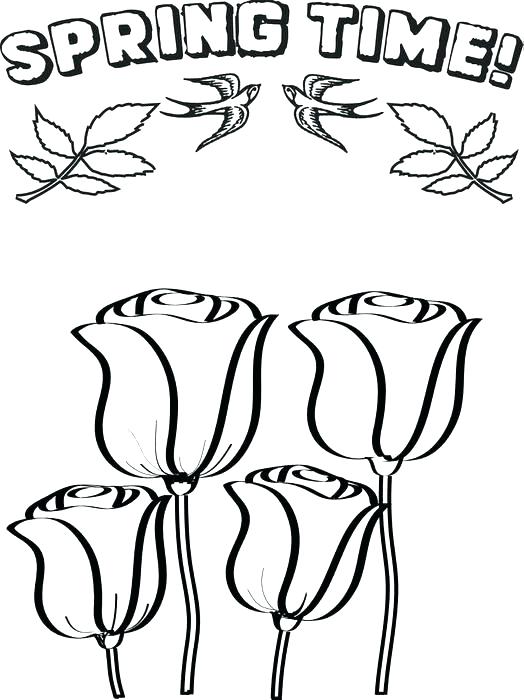 524x700 Spring Printable Coloring Pages Spring Flower Coloring Pages