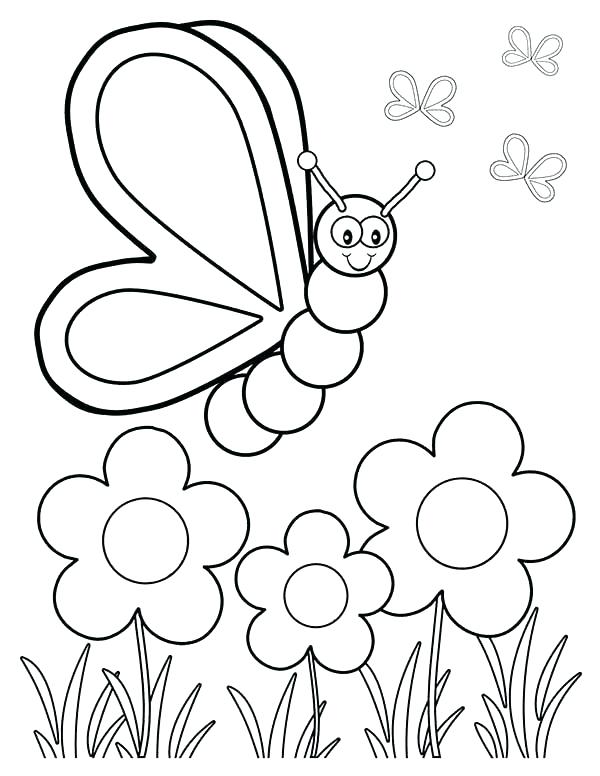 600x776 Spring Coloring Page Spring Coloring Pages For Preschoolers As