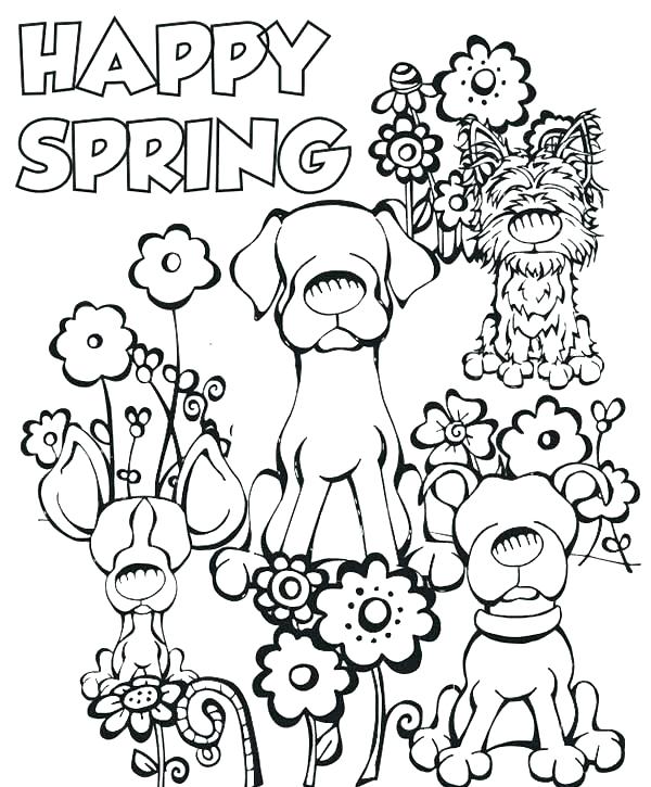 600x725 Free Printable Easter And Spring Coloring Pages Cool Spring