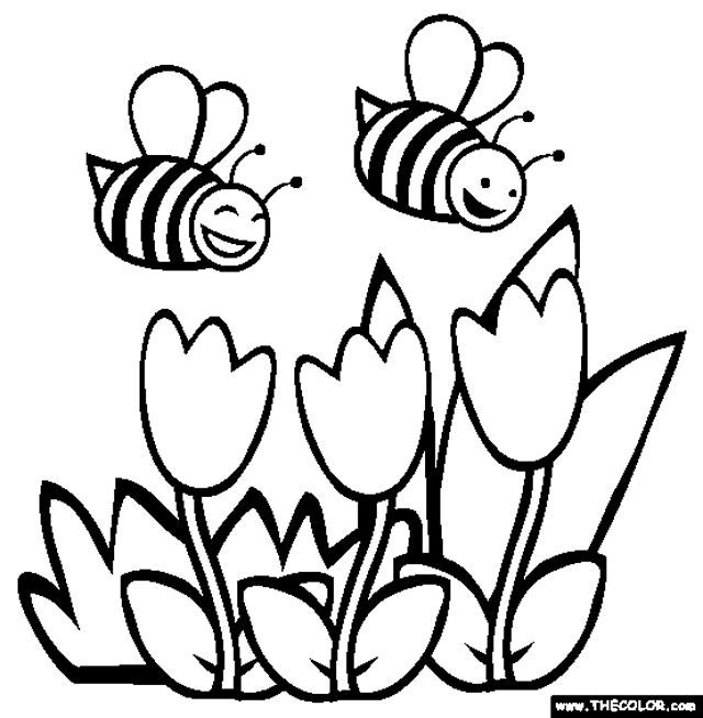 640x653 Spring Coloring Page Kids Will Love These Free Springtime Coloring