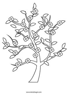 Spring Tree Coloring Page at GetDrawings | Free download