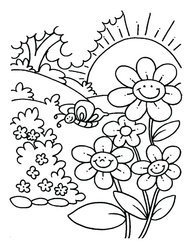 612x792 Spring Color Pages X Spring Colouring Pages For Toddlers