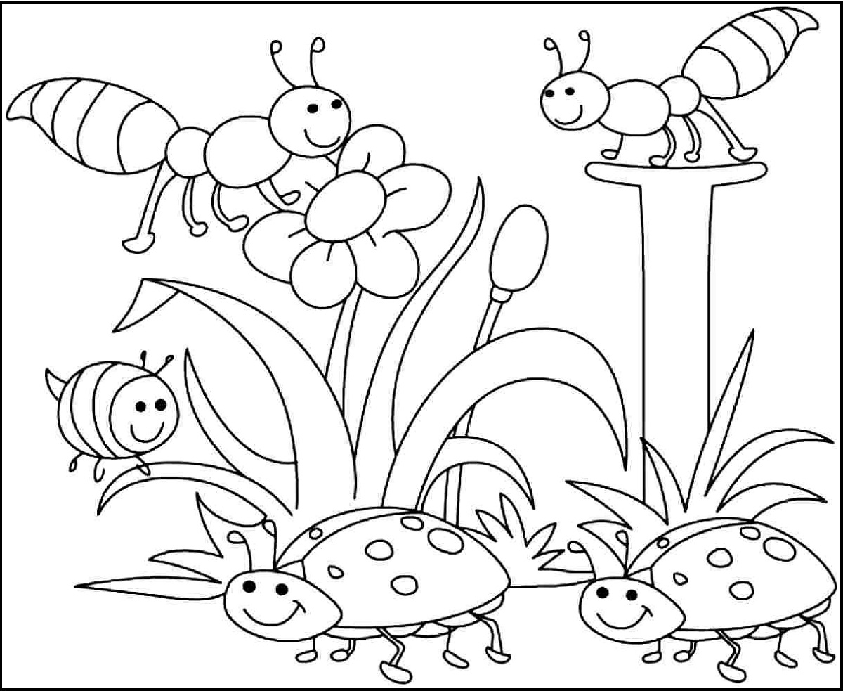1200x983 Spring Coloring Pages Children Learning Printable