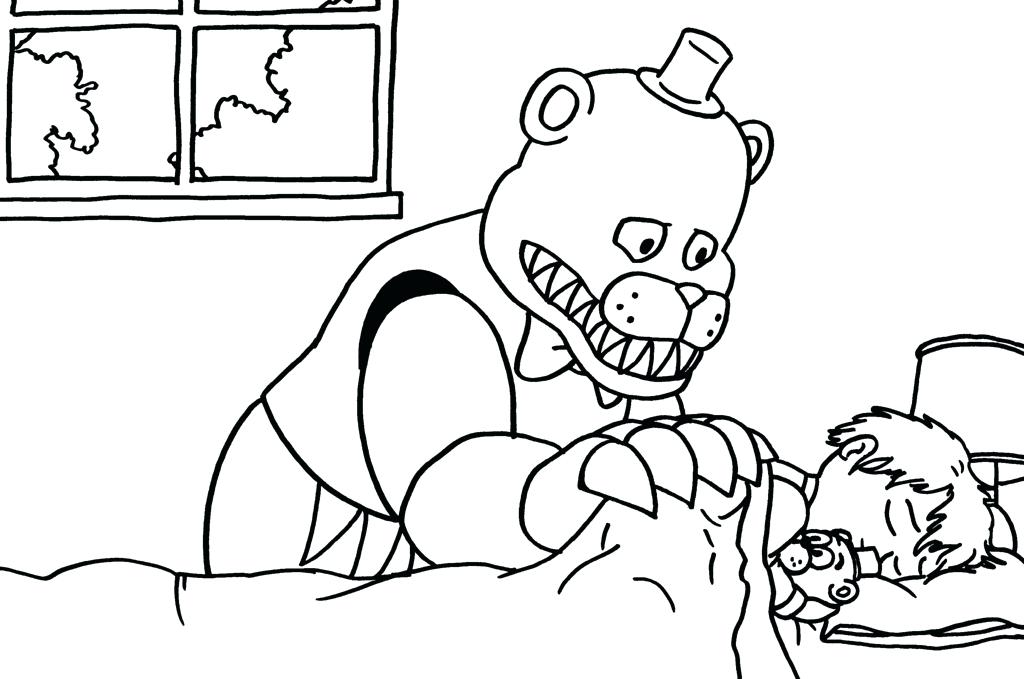 1024x679 Fnaf Springtrap Coloring Pages For A H