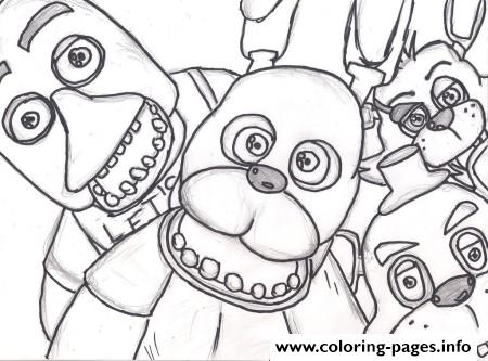 450x333 Fnaf Coloring Pages