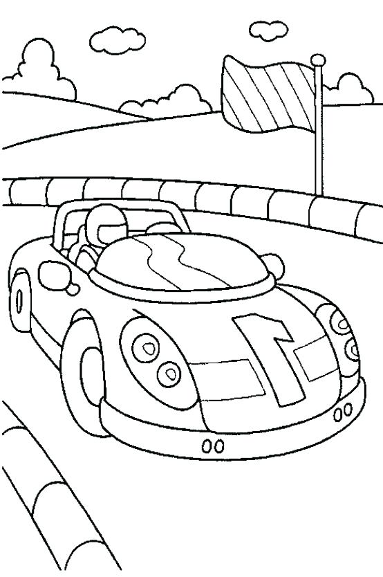 554x834 Coloring Pages Race Car Sprint Car Coloring Pages Classic Car