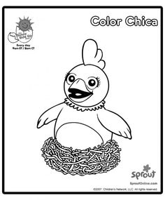 236x285 Chica The Chica Show Coloring Pages For Kids Sprout Coloring