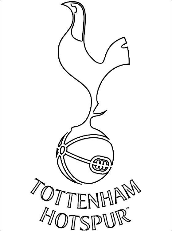 560x750 Coloring Page Of Tottenham Hotspur Logo Coloring Pages