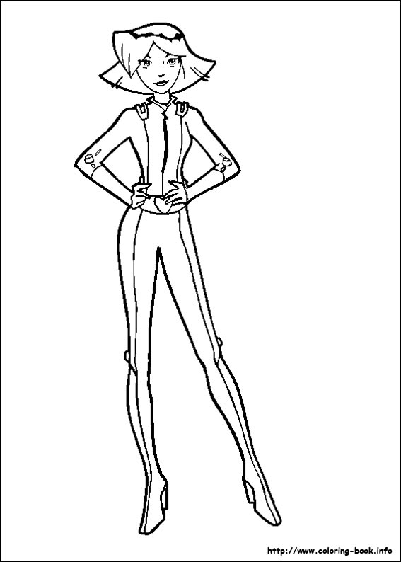 567x794 Totally Spies Coloring Pages On Coloring