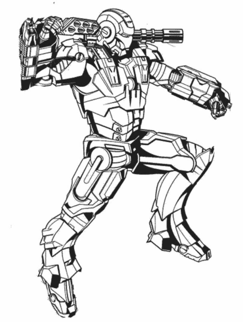 809x1071 War Machine Coloring Pages