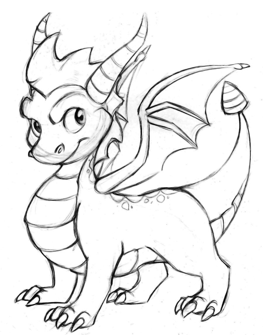 900x1146 Skylanders Coloring Pages Spyro Coloring Page Skylanders Spyros