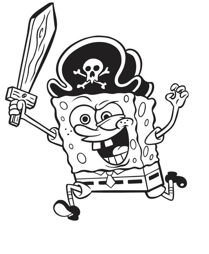 720x874 Sponge Bob Square Pants Coloring Pages Pictures