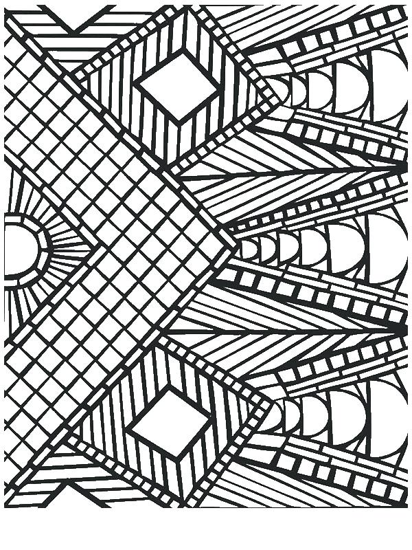 600x800 Geometric Coloring Pages For Kids Geometric Coloring Pages Square