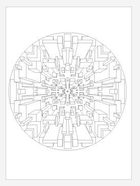 275x365 Square Mandala Coloring Page