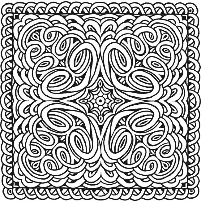 650x652 Square Mandalas Dover Publications Coloring Pages First Edition