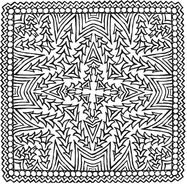 650x639 Welcome To Dover Publications Creative Haven Square Mandalas