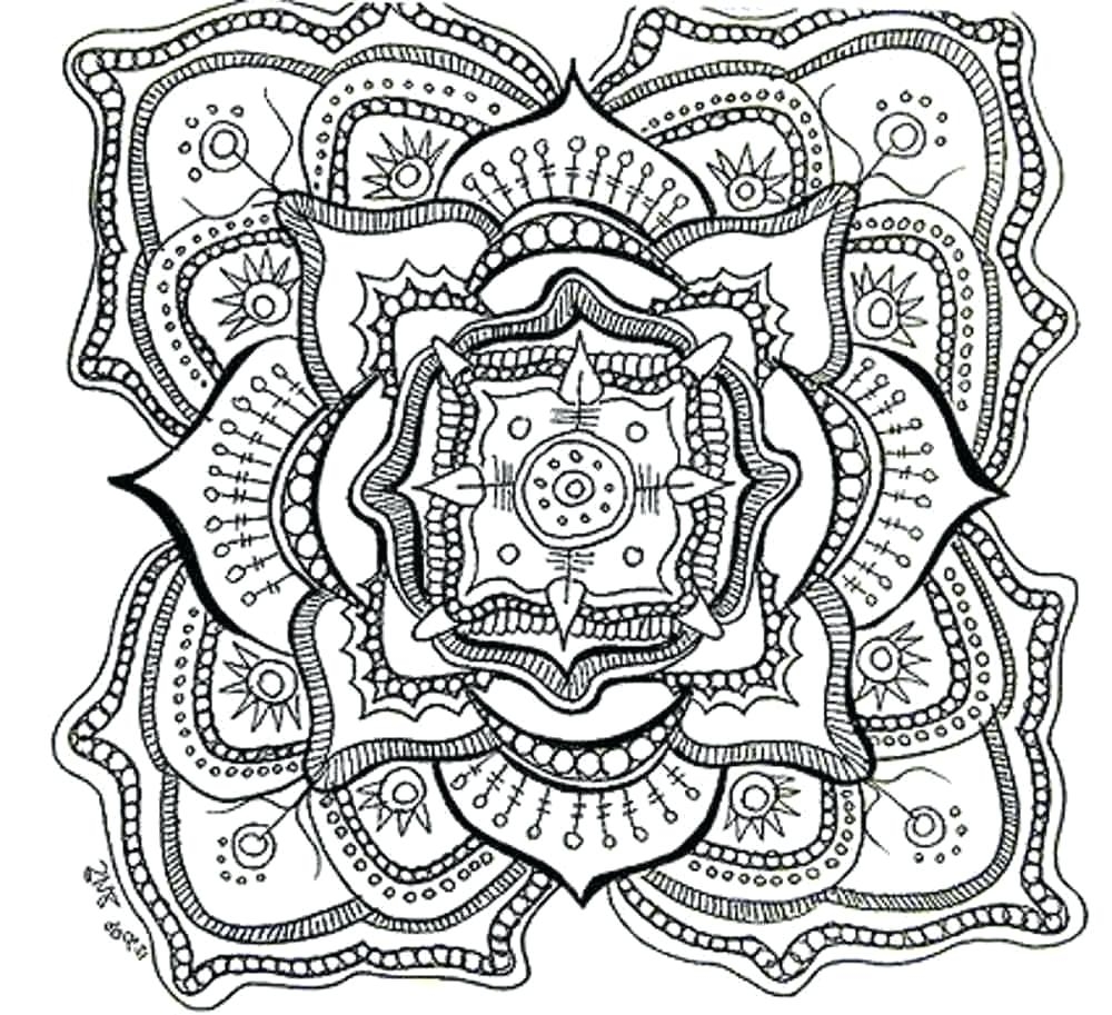 1000x913 Awesome Square Mandala Coloring Pages Collection Printable