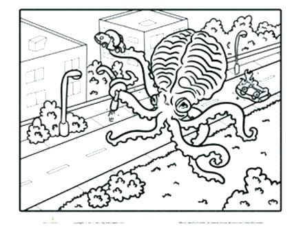 440x330 Squid Coloring Pages Squid Coloring Pages Giant Squid Coloring