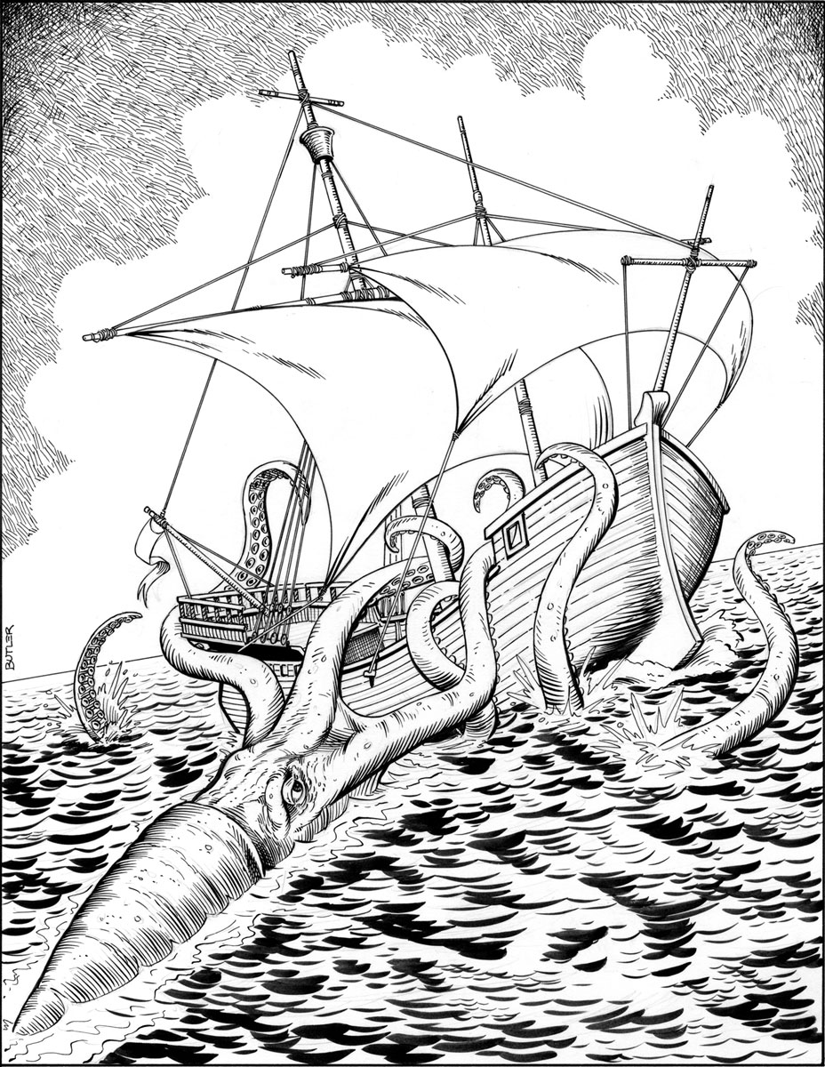 928x1200 Excellent Giant Squid Coloring Page Pages Free