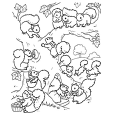 230x230 Top Free Printable Squirrel Coloring Pages Online