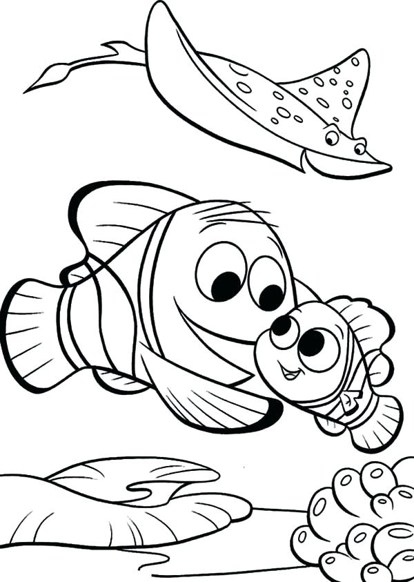 600x843 Nemo Coloring Pages Coloring Page Crush And Squirt Coloring Pages