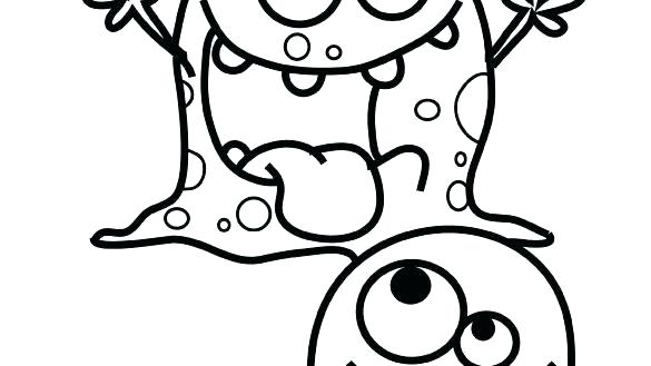 585x329 Monster Coloring Page