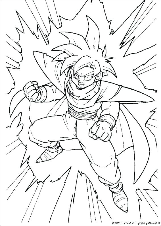 567x794 Dragon Ball Z Gt Colouring Pages Goku Coloring Pages Dragon