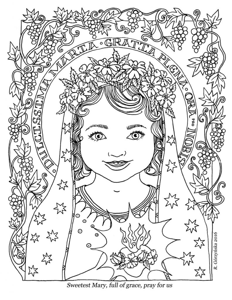791x1024 Saint Coloring Pages