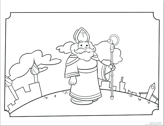 561x432 St Bernard Dog Coloring Pages Saint Page Saints Bible For Kids