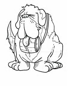 231x289 St Bernard Coloring Pages