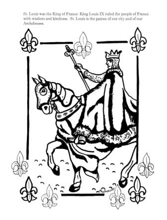 336x442 Saint Louis Coloring Pages Catholic Education Office