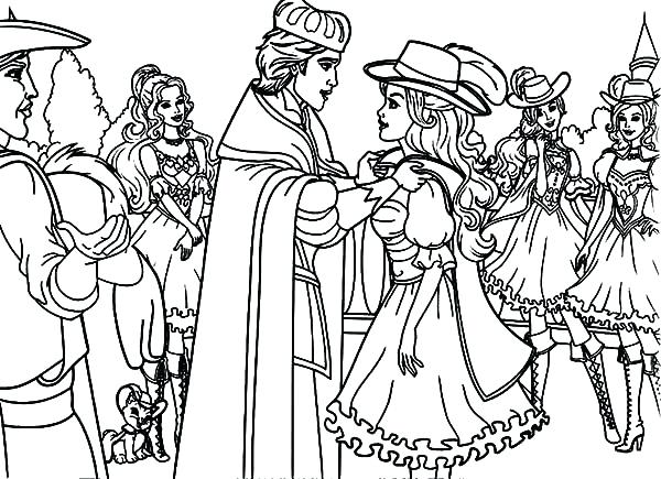 600x435 St Louis Coloring Pages Three Musketeers Of Barbie Musketeers Gets