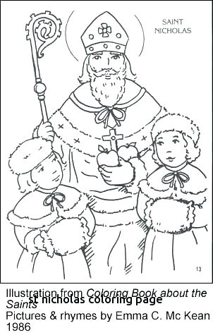 302x475 St Nicholas Day Coloring Pages Saint Page N Is For I Colouring