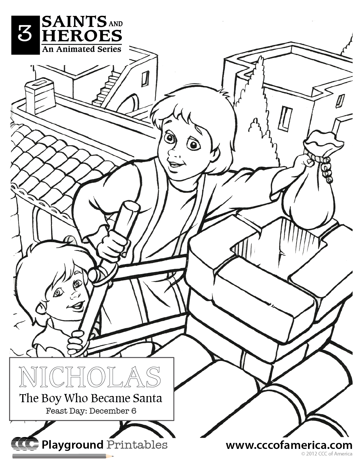 1275x1650 St Nicholas From The Ccc Movie! Catholic Coloring Pages