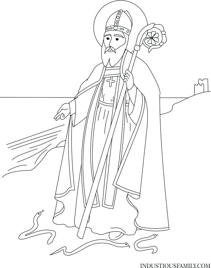 711x904 St Patrick Coloring Pictures Amazing St Coloring Page Or St
