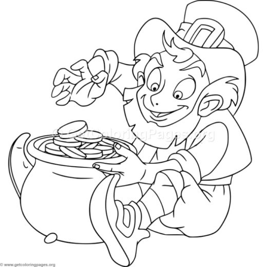 520x520 Disney St Patrick Day Coloring Pages