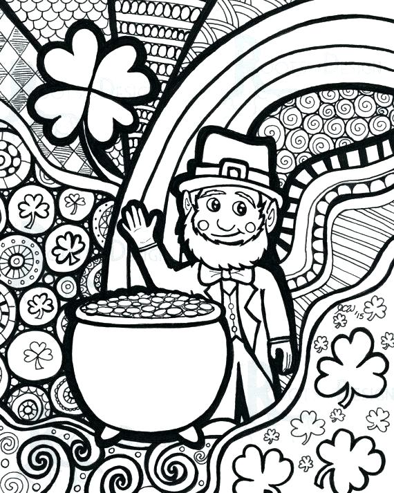 570x713 St Patrick's Day Coloring Pages Pdf