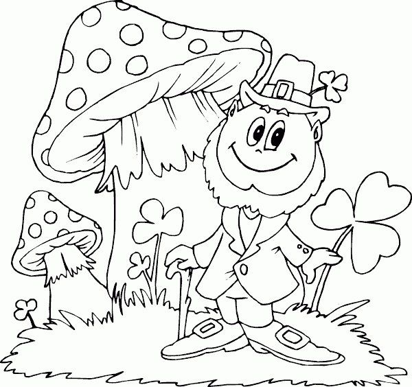 600x564 St Patricks Day Coloring Pages
