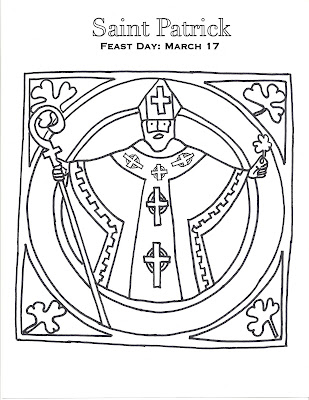 309x400 St Patrick Coloring Pages Religious