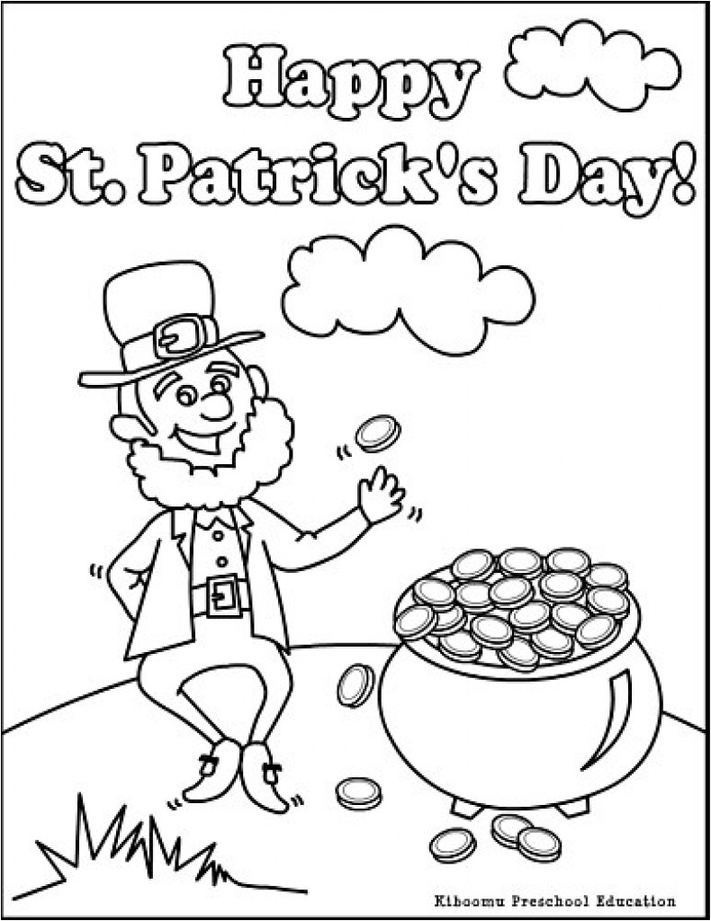 790x1024 Cozy Design St Patrick Coloring Page Patricks Day Line Pages