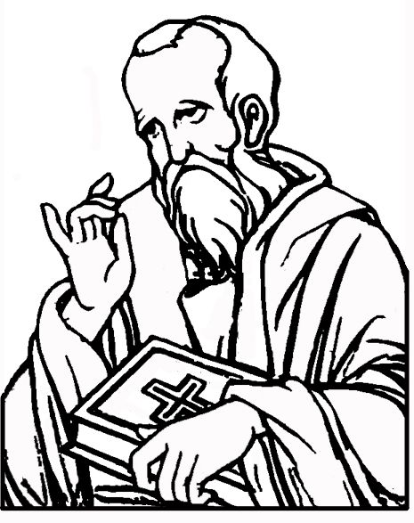 465x587 St Peter The Apostle Catholic Coloring Page Feast Day Is June