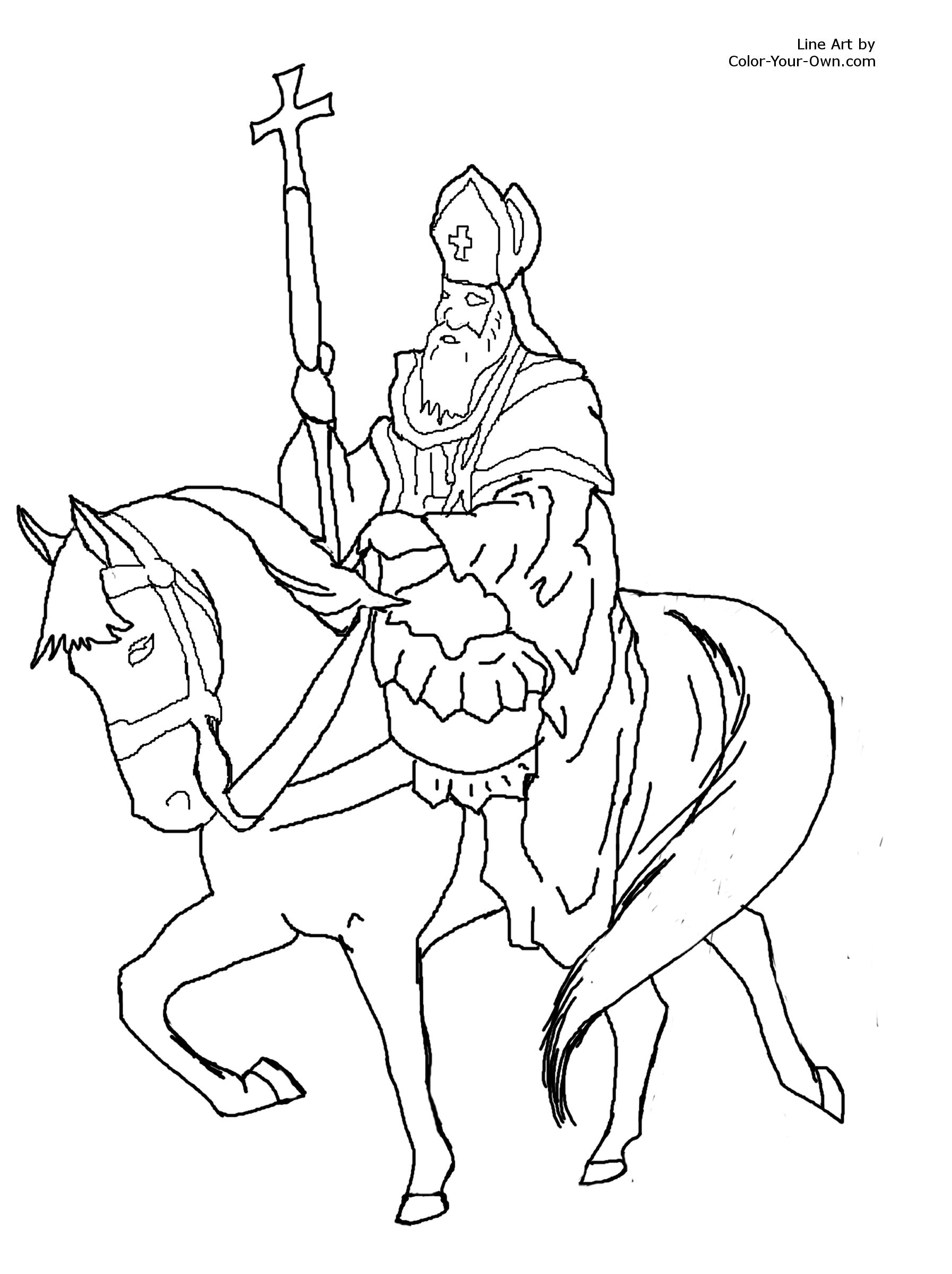 1794x2400 Saint Nicholas Coloring Pages H Inside